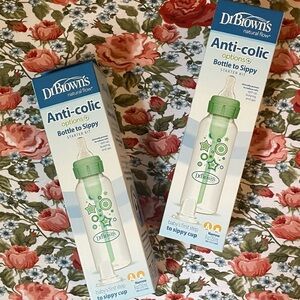 Dr. Brown's Green Bottle to Sippy Starter Kit (set of 2)